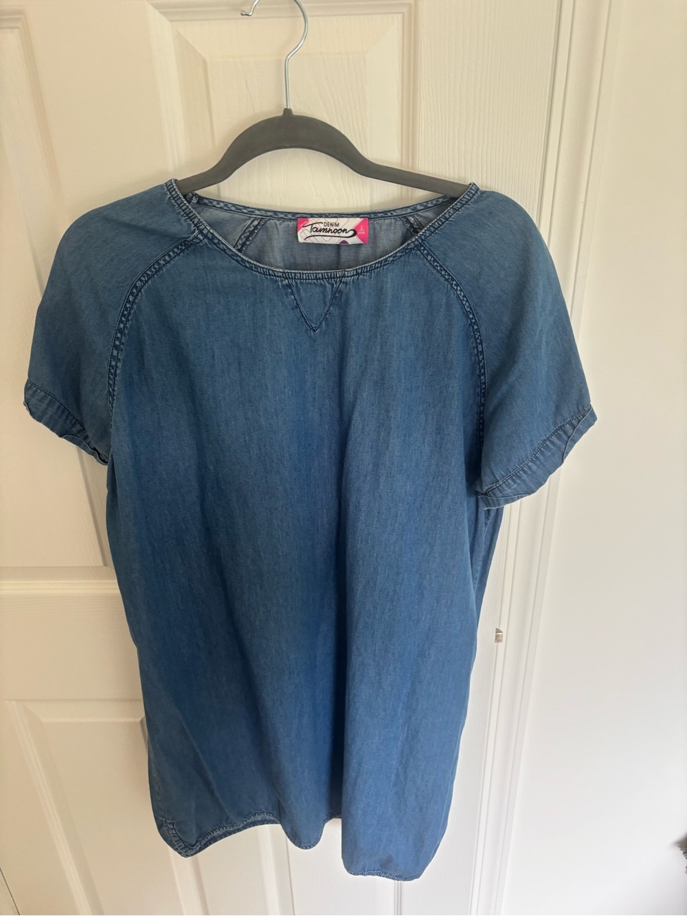 Democracy Blue Denim Tunic Top